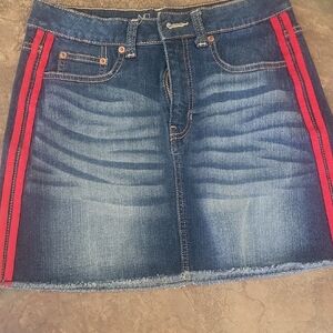 NOBO Red and Blue Mini Skirt Casual Athletic